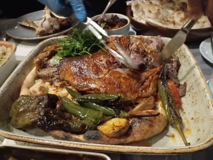 Grilled meat platter