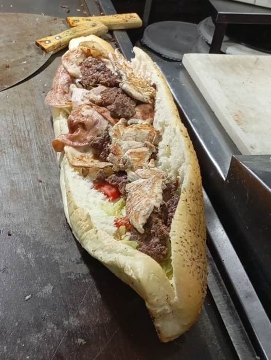 Steak sub sandwich