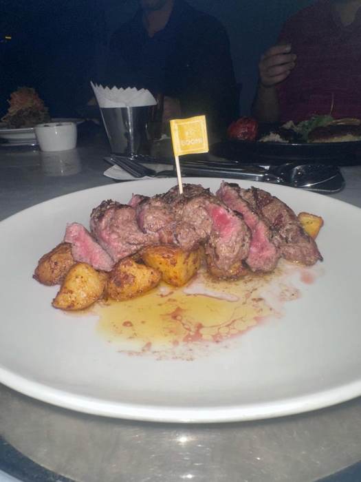 Sliced steak