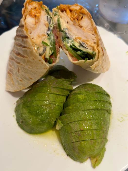 Wrap with avocado