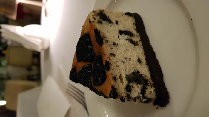 Chocolate cake slice