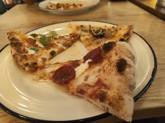 Pizza slices