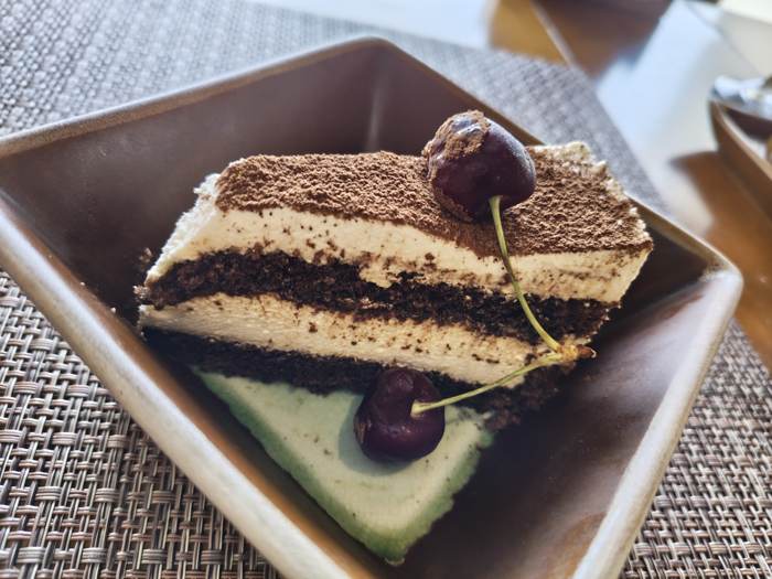 Opera cake slice