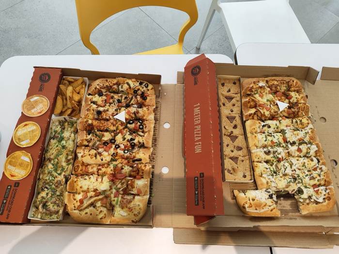 Roman-style pizza